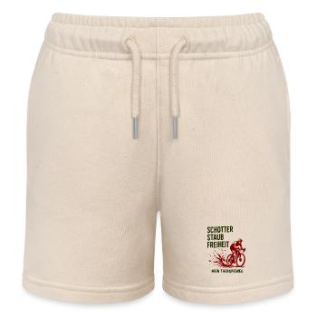 Schotter Staub Freiheit – Therapieweg - Kinder Organic Joggingshorts Mini Bolter von Stanley/Stella - Natur - Vorne