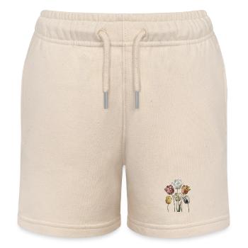 Aquarelles vintage de bouquets de tulipes - Short de jogging enfant bio Stanley/Stella - écru doux - Devant