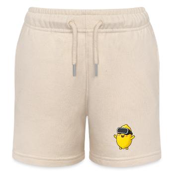 Lemon Sweet Cartoon Gamer Comic - Kids Organic Sweat Shorts by Stanley/Stella - soft Ecru - Front