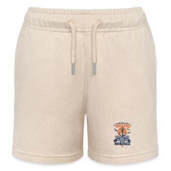 Ich brauche keine Therapie ich muss an die Nordsee - Kinder Organic Joggingshorts Mini Bolter von Stanley/Stella - Natur - Vorne