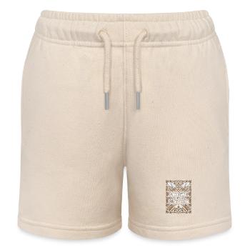 Cabinet Maker Precision Over Perfection Woodworker - Kids Organic Sweat Shorts by Stanley/Stella - soft Ecru - Front
