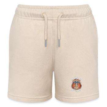 Cabinet Maker My Problem My Pictogram Mom Dad - Kids Organic Sweat Shorts by Stanley/Stella - soft Ecru - Front