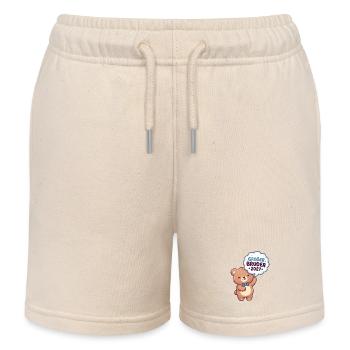 Großer Bruder 2027 Bär - Kinder Organic Joggingshorts Mini Bolter von Stanley/Stella - Natur - Vorne