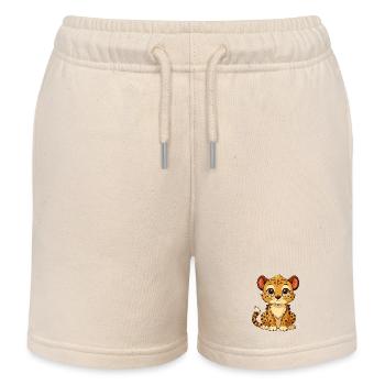 Bébé guépard mignon - Short de jogging enfant bio Stanley/Stella - écru doux - Devant