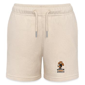 Discipline today succes tomorrow - Kinder Organic Joggingshorts Mini Bolter von Stanley/Stella - Natur - Vorne