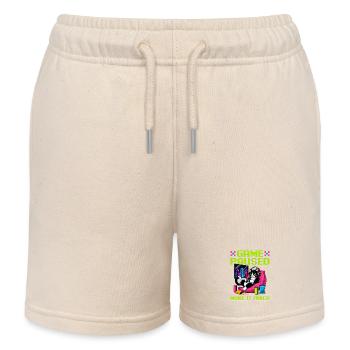 Gamer Gaming Cat Video Game - Kinder Organic Joggingshorts Mini Bolter von Stanley/Stella - Natur - Vorne