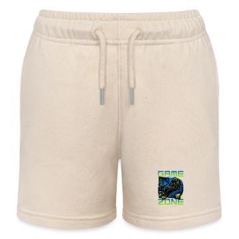 Gamer Gaming Cat Video Game - Kinder Organic Joggingshorts Mini Bolter von Stanley/Stella - Natur - Vorne