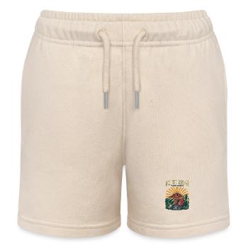 Aufgewachsen auf ländlichen Bauernhöfen, Bauernleben Südstaatlicher Stolz - Kinder Organic Joggingshorts Mini Bolter von Stanley/Stella - Natur - Vorne