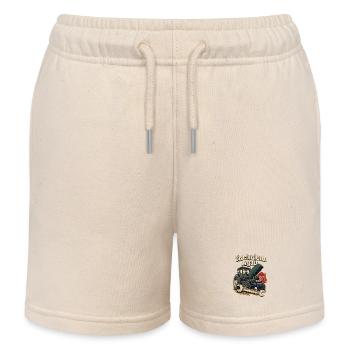 Traktor ist wieder kaputt Bauernhof-Humor Bauernreparatur-Witz - Kinder Organic Joggingshorts Mini Bolter von Stanley/Stella - Natur - Vorne