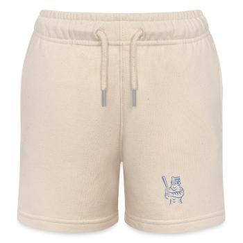 Minimalistische Tiger Baseballspieler Silhouette - Kinder Organic Joggingshorts Mini Bolter von Stanley/Stella - Natur - Vorne