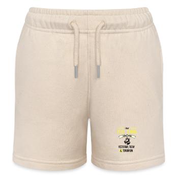 Lustiges Tennis-Zitat - Kinder Organic Joggingshorts Mini Bolter von Stanley/Stella - Natur - Vorne