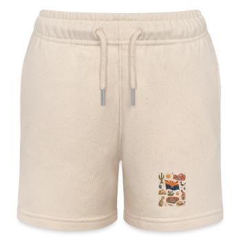 Arizona | Desert, Canyons & Freedom - Kids Organic Sweat Shorts by Stanley/Stella - soft Ecru - Front