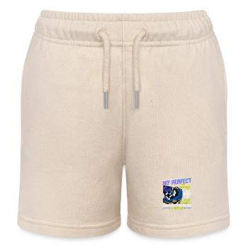 Gamer Gaming Cat Video Game - Kinder Organic Joggingshorts Mini Bolter von Stanley/Stella - Natur - Vorne