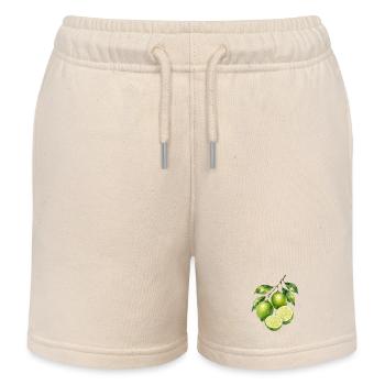 Limetten Aquarell Frische - Kinder Organic Joggingshorts Mini Bolter von Stanley/Stella - Natur - Vorne