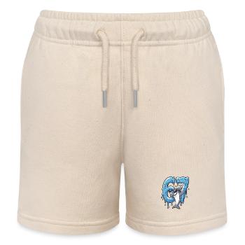 67 Dabbing Hai Six Seven Meme Brainrot Kinder Jung - Kinder Organic Joggingshorts Mini Bolter von Stanley/Stella - Natur - Vorne