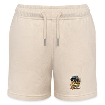 67 Monster Truck Six Seven Meme Brainrot Kinder - Kinder Organic Joggingshorts Mini Bolter von Stanley/Stella - Natur - Vorne