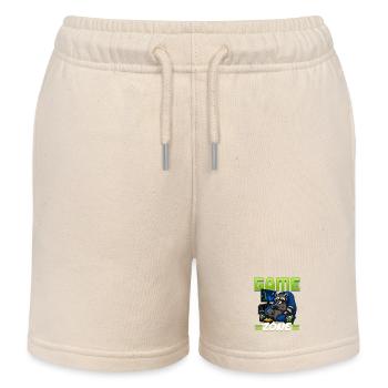 Gamer Gaming Raccoon Video Game - Kinder Organic Joggingshorts Mini Bolter von Stanley/Stella - Natur - Vorne