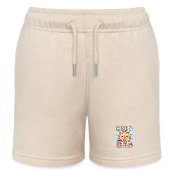 Süße Sonne Toast Toast Auf und Leuchten Motivation - Kinder Organic Joggingshorts Mini Bolter von Stanley/Stella - Natur - Vorne