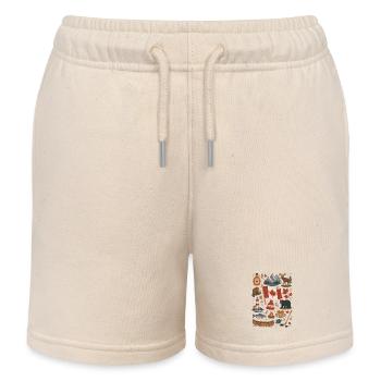 Kanada | Ahorn, Wildnis & Abenteuer - Kinder Organic Joggingshorts Mini Bolter von Stanley/Stella - Natur - Vorne