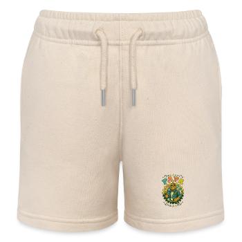 Future Dad 2026 Retro DIY Bear - Kids Organic Sweat Shorts by Stanley/Stella - soft Ecru - Front