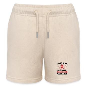 XC Running Gifts - Perfect XC Runner Design Idea - Kids Organic Sweat Shorts by Stanley/Stella - soft Ecru - Front