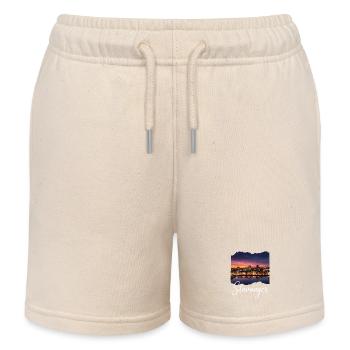 Stavanger Evening atmosphere at the fjord - Kids Organic Sweat Shorts by Stanley/Stella - soft Ecru - Front