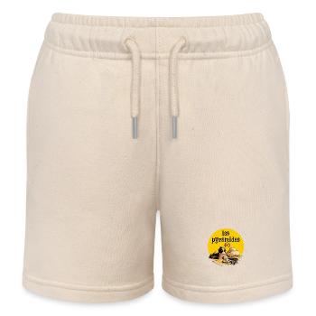 Egypt I love the pyramids - Kids Organic Sweat Shorts by Stanley/Stella - soft Ecru - Front