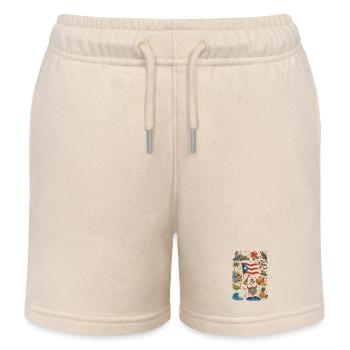 Puerto Rico | Caribbean, Music & Island Feeling - Kids Organic Sweat Shorts by Stanley/Stella - soft Ecru - Front