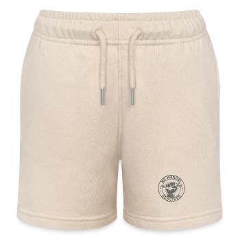 No manual required – maker power - Kids Organic Sweat Shorts by Stanley/Stella - soft Ecru - Front