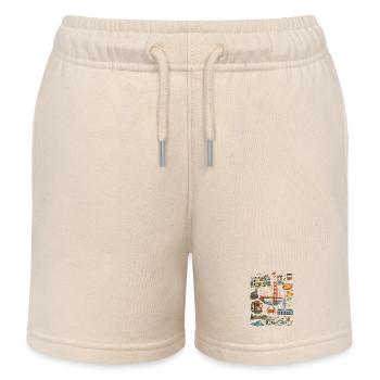 San Francisco | Golden Gate & Coastal Flair - Kids Organic Sweat Shorts by Stanley/Stella - soft Ecru - Front