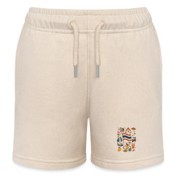 Thailand | Tempel, Tropen & Streetfood - Kinder Organic Joggingshorts Mini Bolter von Stanley/Stella - Natur - Vorne