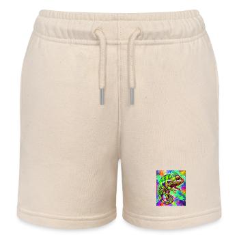 Chamäleon - Kinder Organic Joggingshorts Mini Bolter von Stanley/Stella - Natur - Vorne
