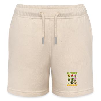 Future botanist, cute plant and plant - Kids Organic Sweat Shorts by Stanley/Stella - soft Ecru - Front