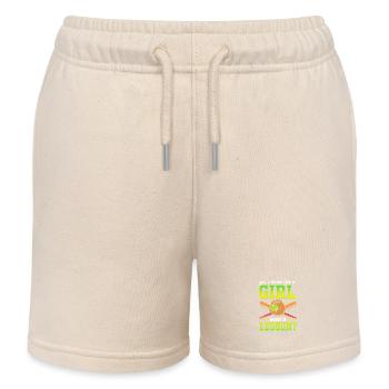 Softball Mom - Kids Organic Sweat Shorts by Stanley/Stella - soft Ecru - Front