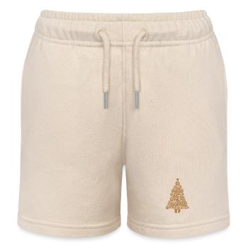 Cookie Christmas Cookies - Kids Organic Sweat Shorts by Stanley/Stella - soft Ecru - Front