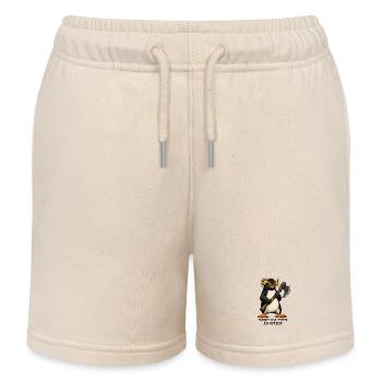 Funny Angry Penguin - Flight Was Never An Option - Kinder Organic Joggingshorts Mini Bolter von Stanley/Stella - Natur - Vorne