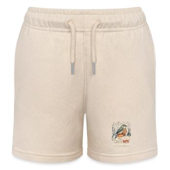 Vogelfang-Banding Freiwilliger - Kinder Organic Joggingshorts Mini Bolter von Stanley/Stella - Natur - Vorne