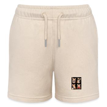 Füchse Fuchs - Kinder Organic Joggingshorts Mini Bolter von Stanley/Stella - Natur - Vorne