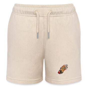 Rockfan Gitarrenriff Metal Fan Riff zuerst - Kinder Organic Joggingshorts Mini Bolter von Stanley/Stella - Natur - Vorne