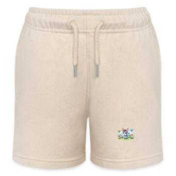 donkey 2 - Kids Organic Sweat Shorts by Stanley/Stella - soft Ecru - Front