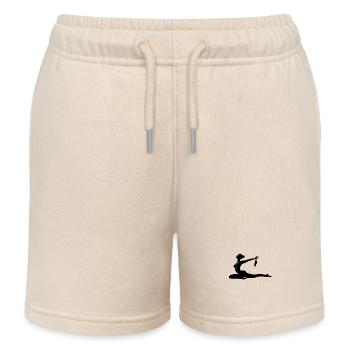 Meditation und Yoga Ausdruck von Kraft und Eleganz - Kinder Organic Joggingshorts Mini Bolter von Stanley/Stella - Natur - Vorne