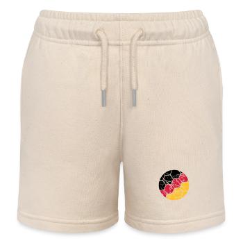 Duitsland Voetbal Duitse Fan Scratch Ball Cracks - Kinder sweatshort biologisch Stanley/Stella - zacht ecru - Voor