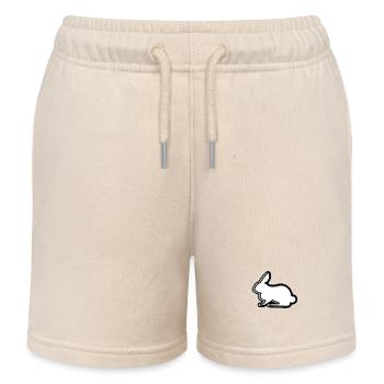 Rabbit - Kids Organic Sweat Shorts by Stanley/Stella - soft Ecru - Front