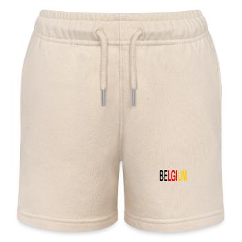 Belgium - Short de jogging enfant bio Stanley/Stella - écru doux - Devant