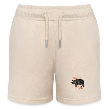 savoureux cadeau drôle de chemise de barbecue de porc - Short de jogging enfant bio Stanley/Stella - écru doux - Devant