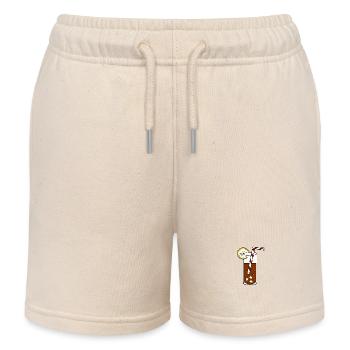 Boisson gazeuse - Short de jogging enfant bio Stanley/Stella - écru doux - Devant