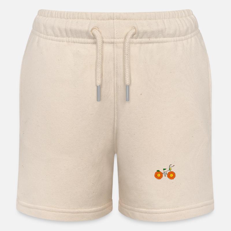 Transport écologique - Short de jogging enfant bio Stanley/Stella - écru doux