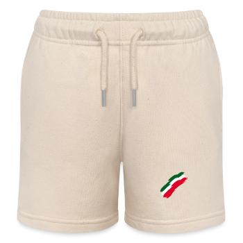 Italien Fahne Farben - Kinder Organic Joggingshorts Mini Bolter von Stanley/Stella - Natur - Vorne