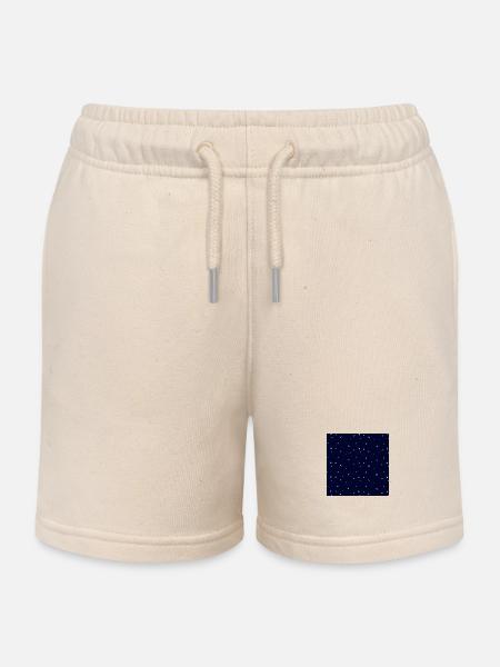 Sterne Muster - Kinder Organic Joggingshorts Mini Bolter von Stanley/Stella - Natur