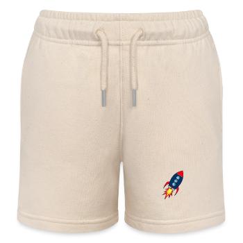 Rocket * Rakete startet - Kinder Organic Joggingshorts Mini Bolter von Stanley/Stella - Natur - Vorne